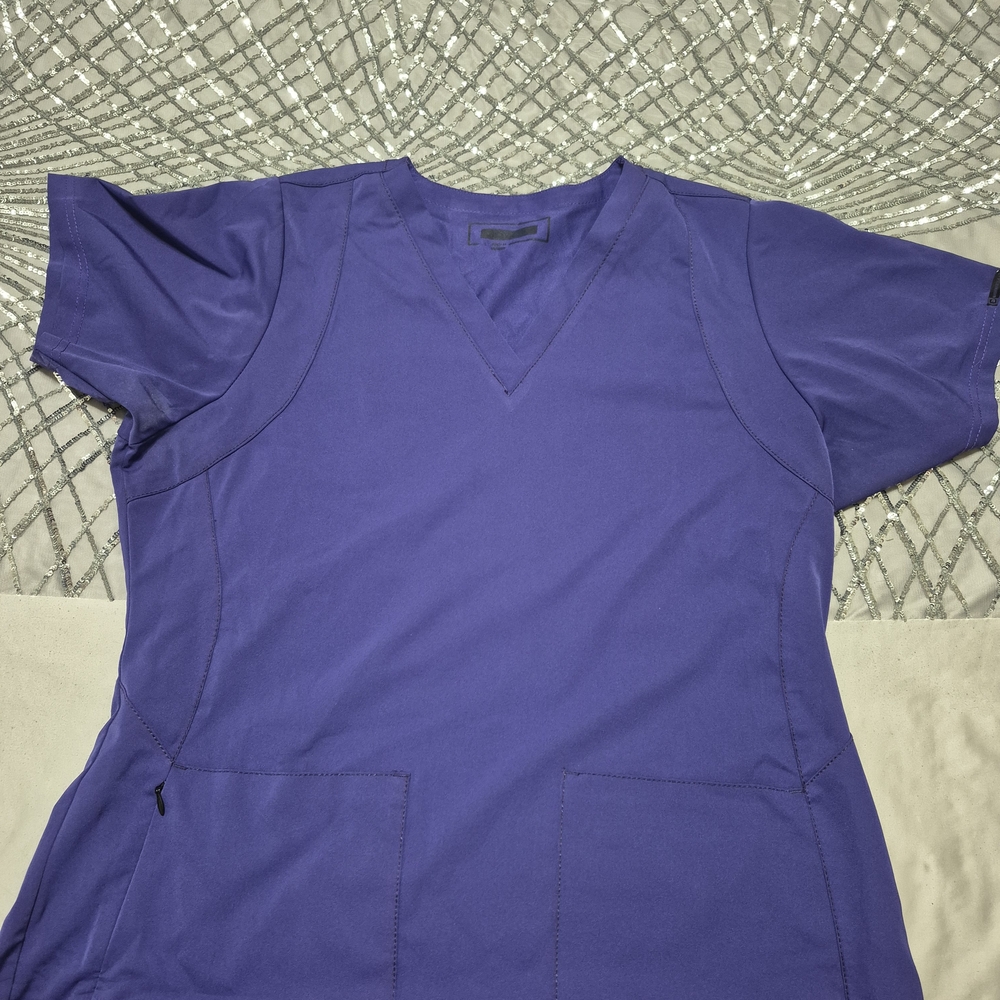 Women's Purple Scrub Top Wonder Wink